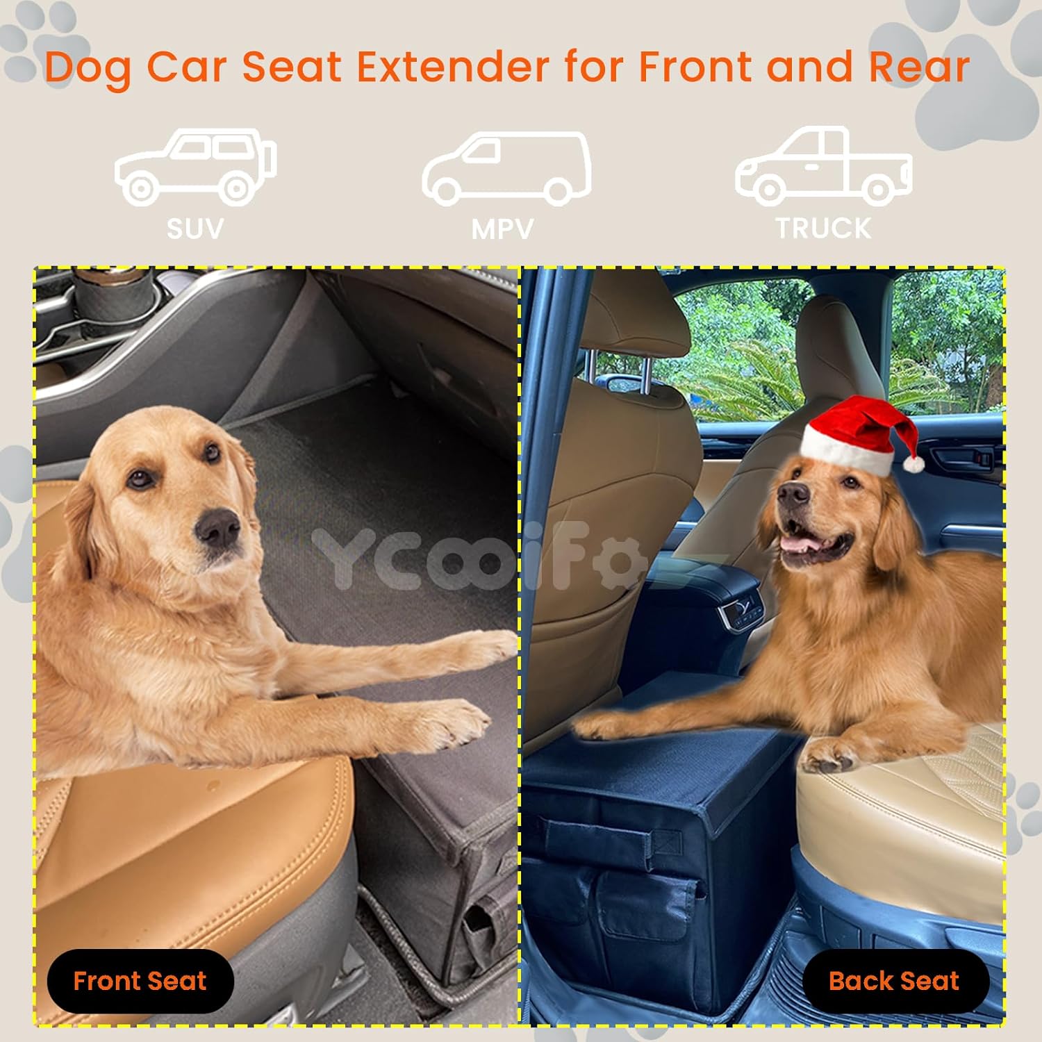 Dog Car Seat Extender up to 200lbs