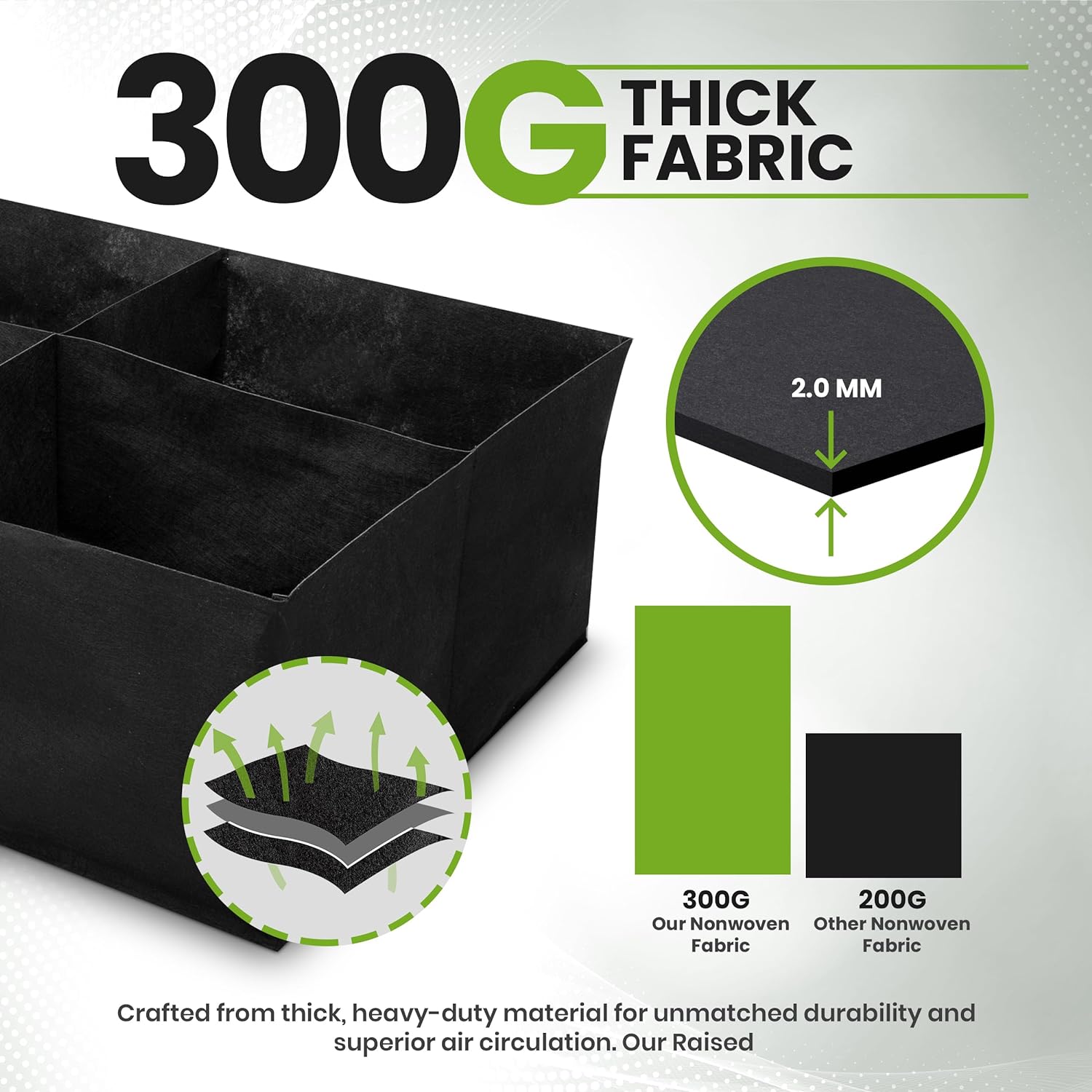 Utopia Home Fabric Raised Garden Bed 60 Gallon