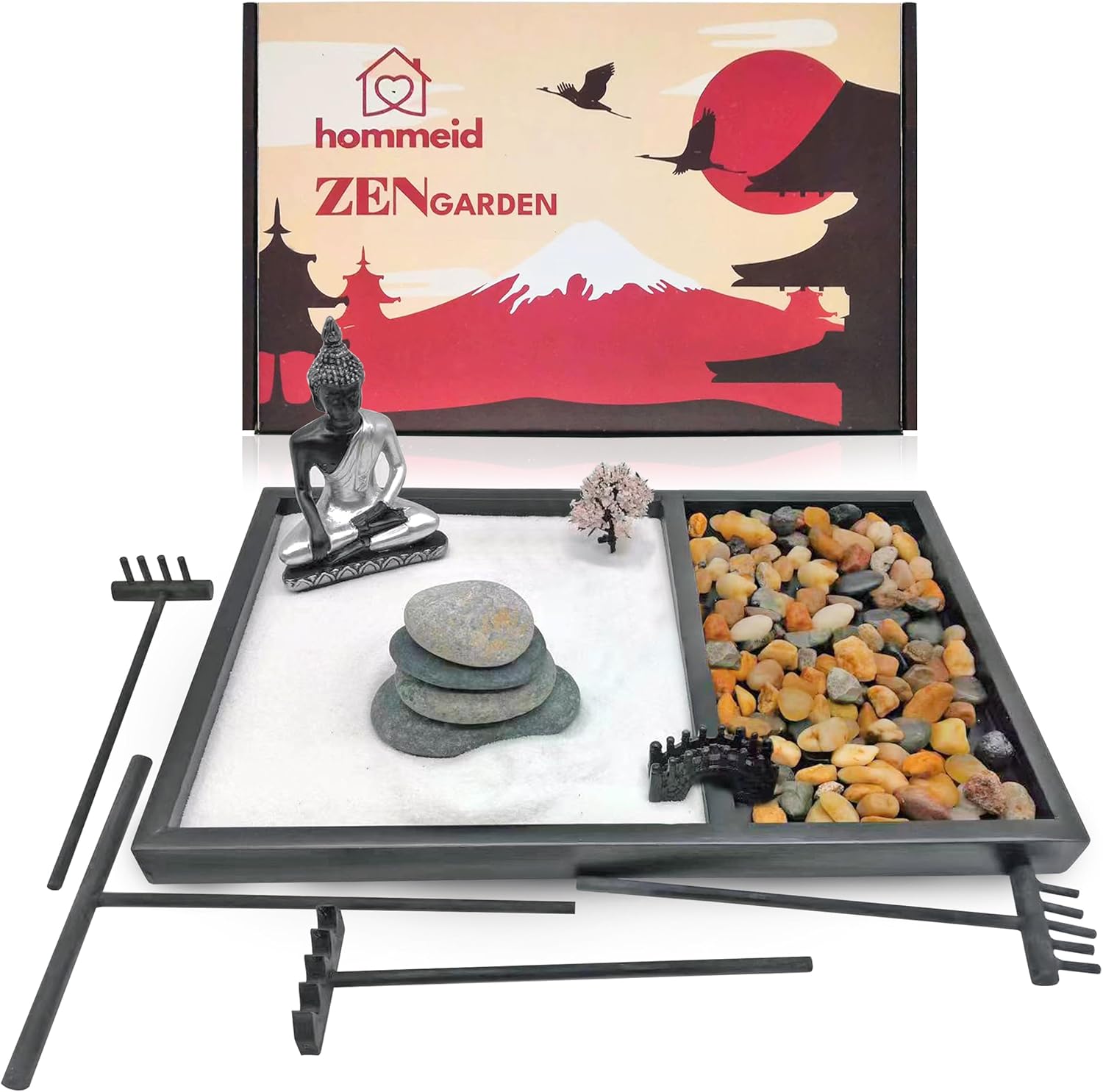 Zen Garden for Desk – Japanese Zen Garden Kit – 