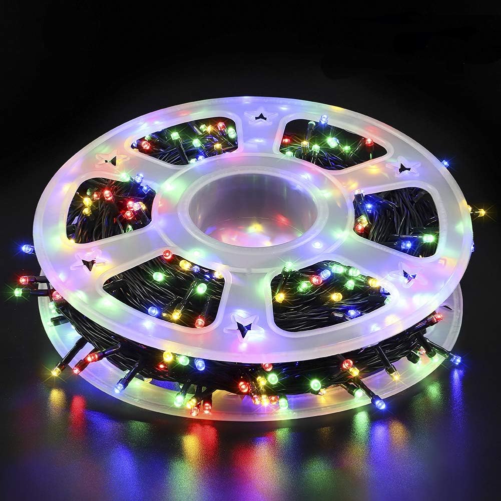 MYGOTO Christmas LED String Lights 500L 165feet 8 Modes 30V 