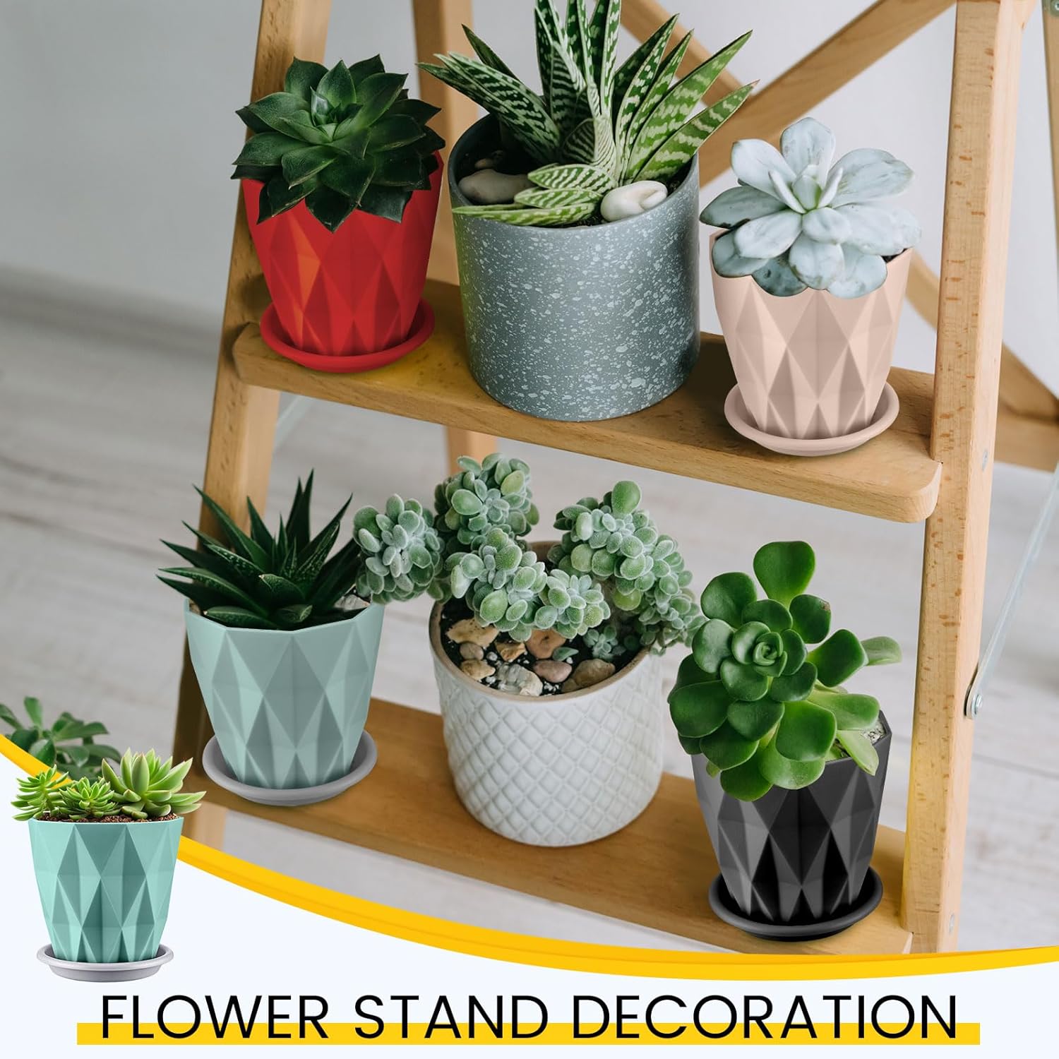 10 Pack 5.5 Inch Plant Pots 