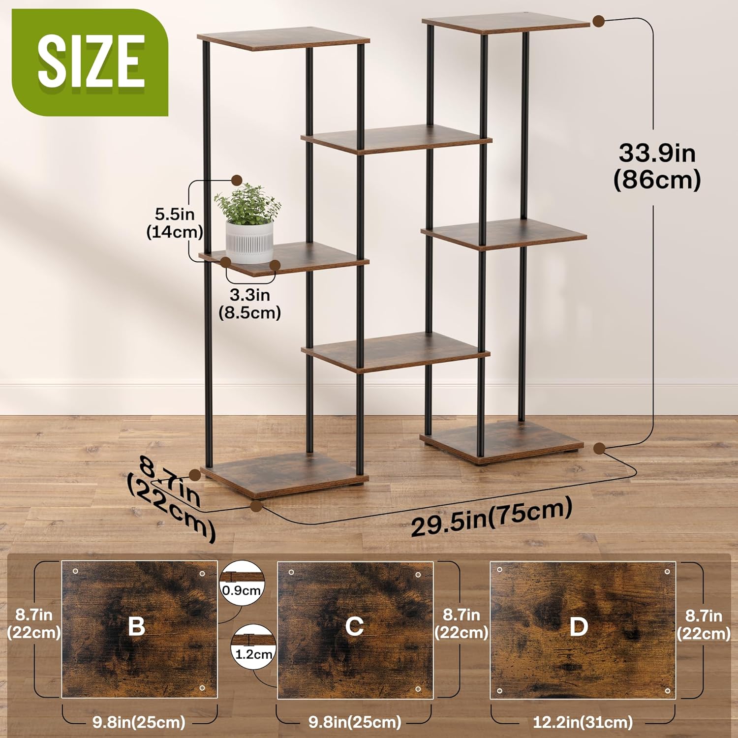 SUEH DESIGN Plant Stand Indoor