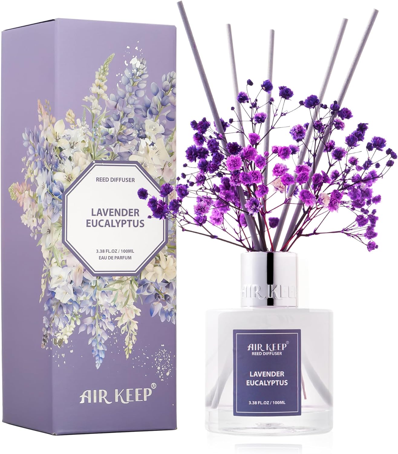 Reed Diffuser Set,3.38 fl oz (100 ml) 