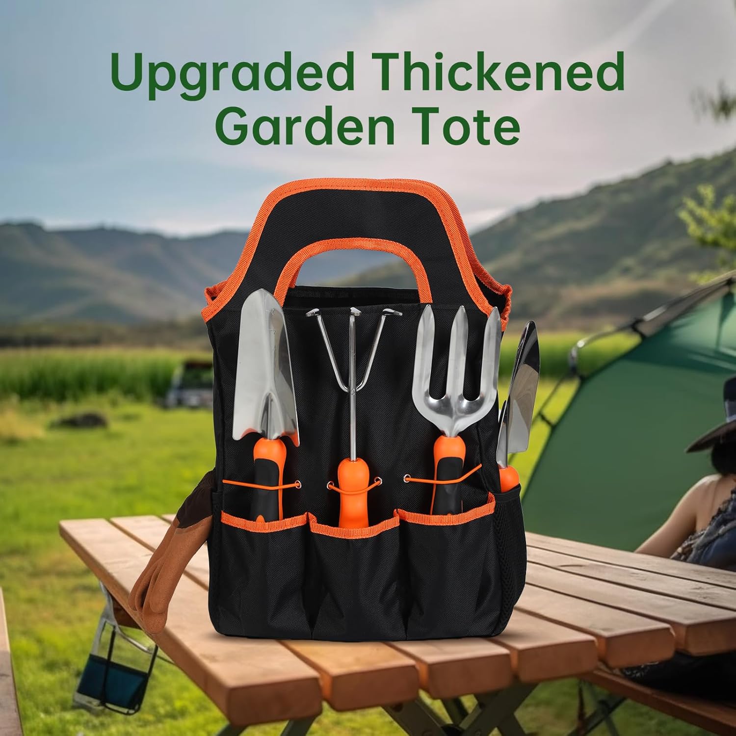 Garden Tool Set, PCIUGXVN 8-Piece Stainless Steel 