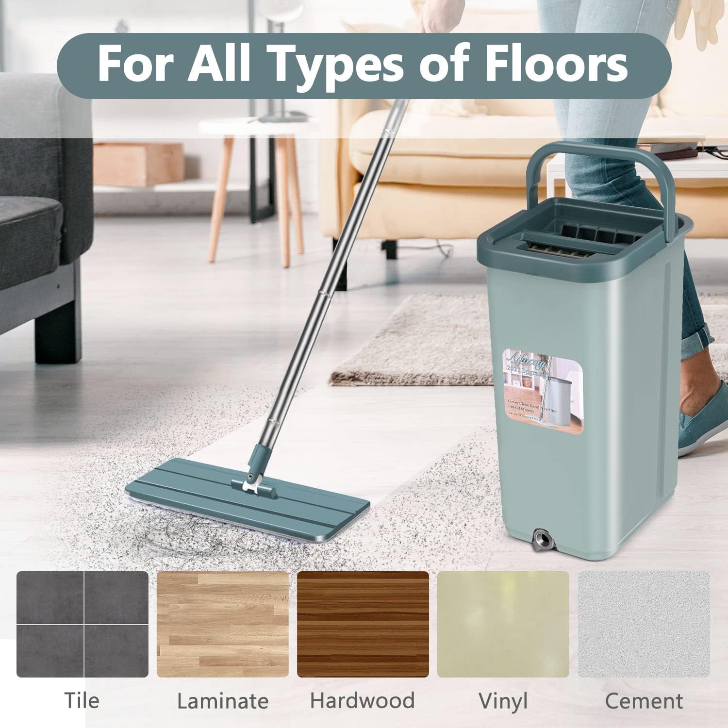 Aifacay Floor Mop and Bucket Set