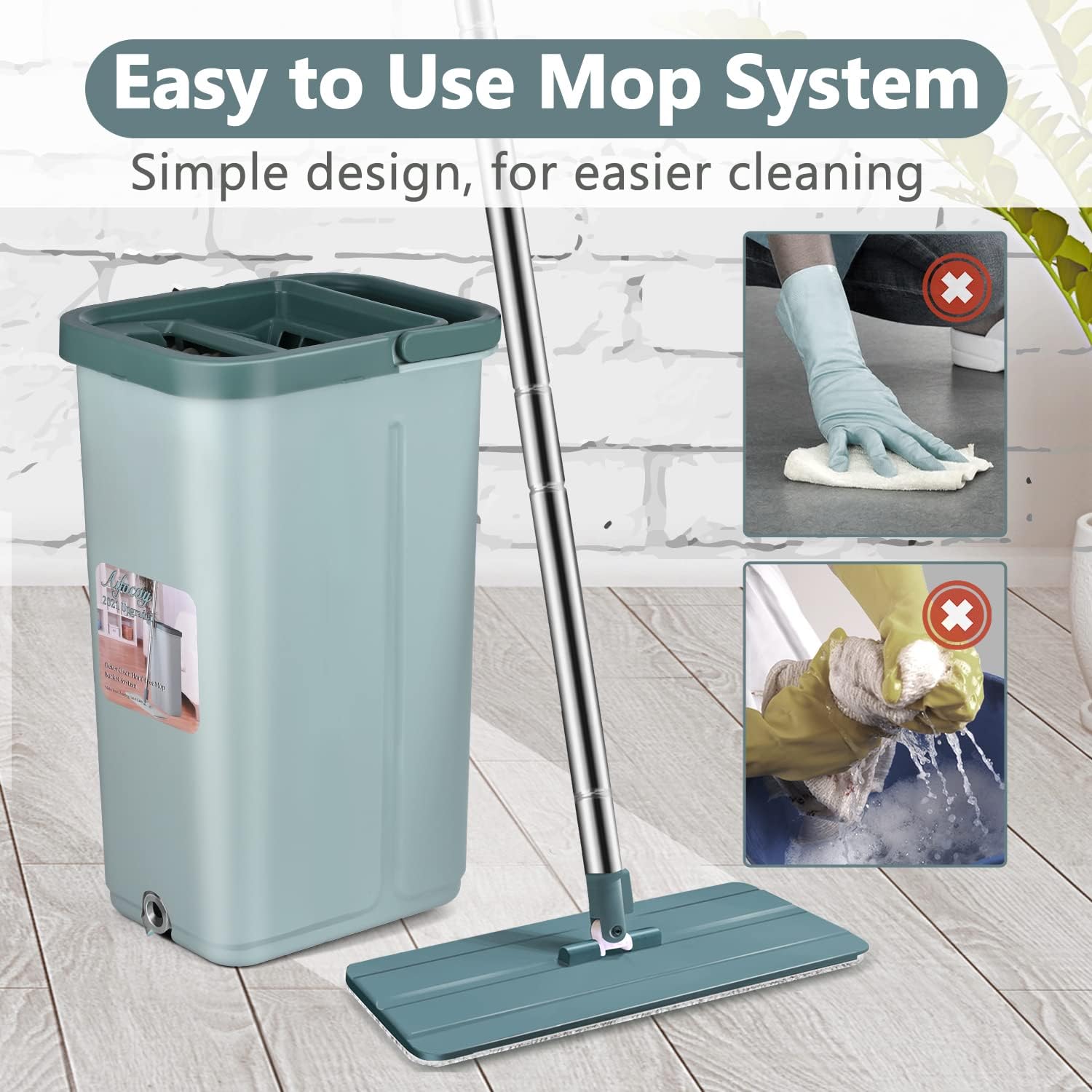 Aifacay Floor Mop and Bucket Set