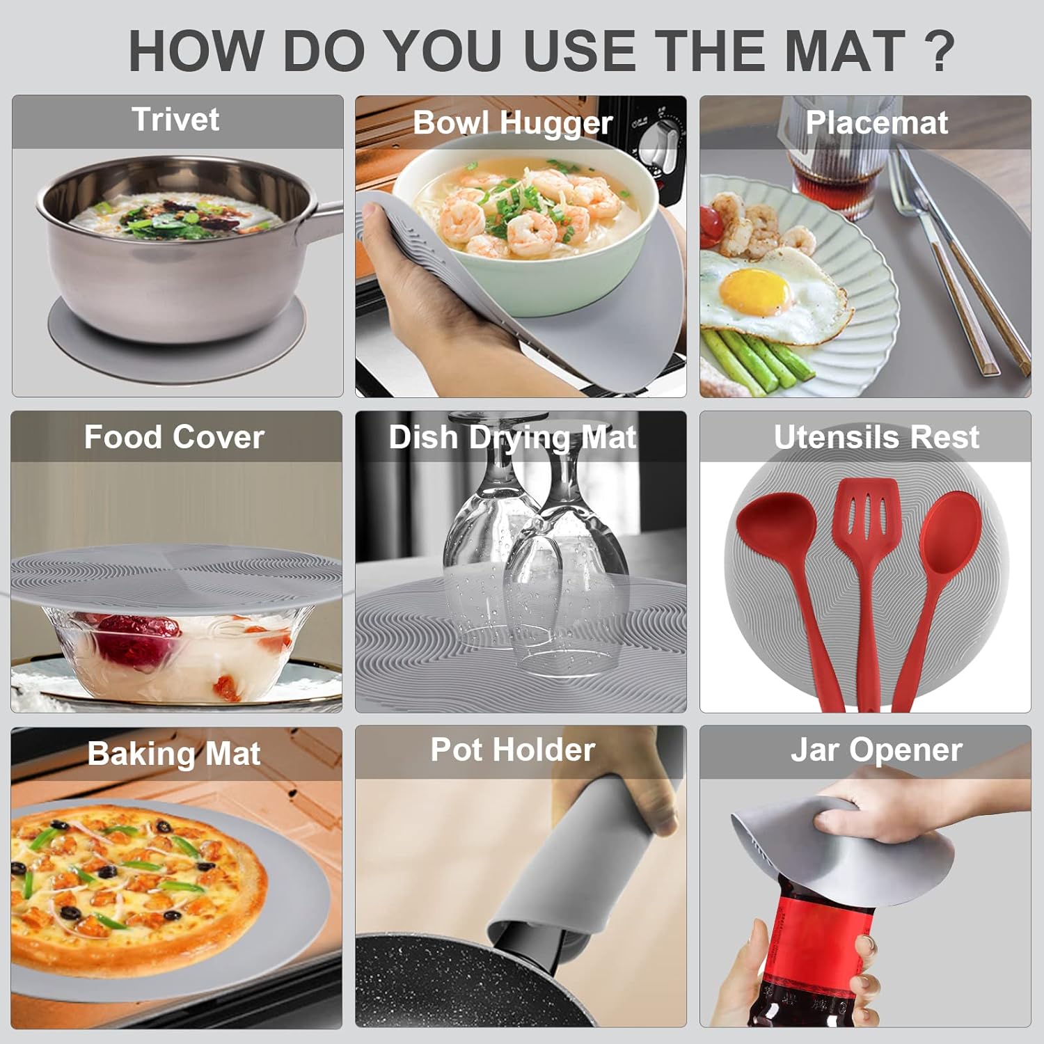 2 in 1, Aidacom Microwave Place Mat & Food Cover