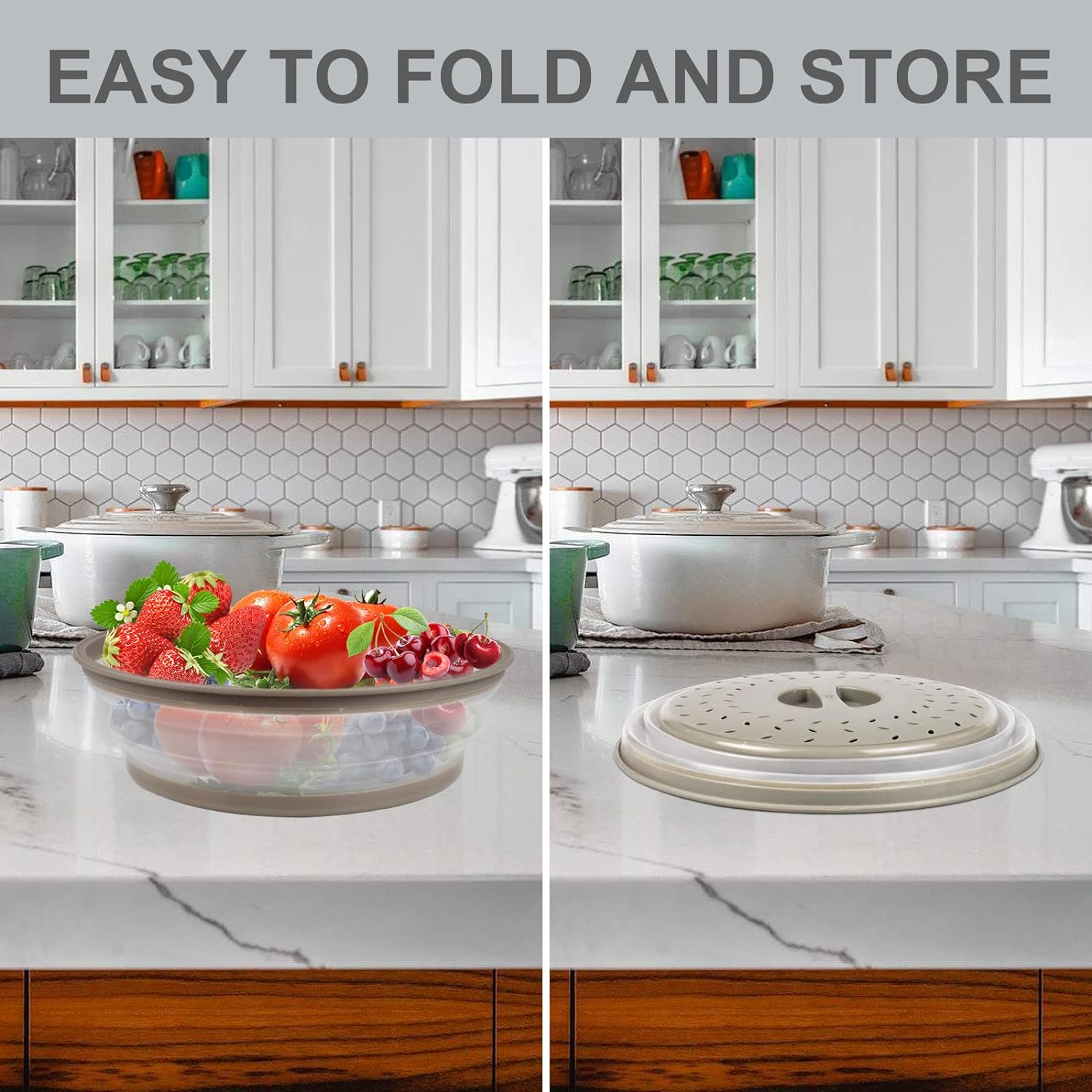 2 in 1, Aidacom Microwave Place Mat & Food Cover