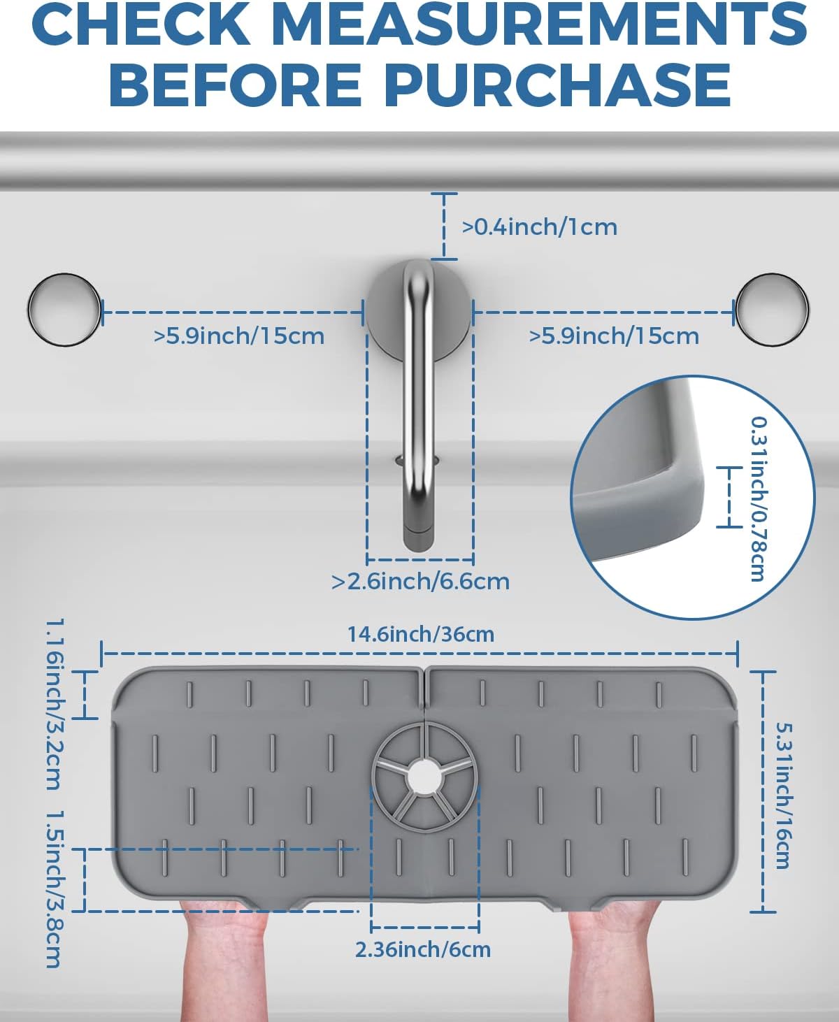 Kitchen Sink Splash Guard 