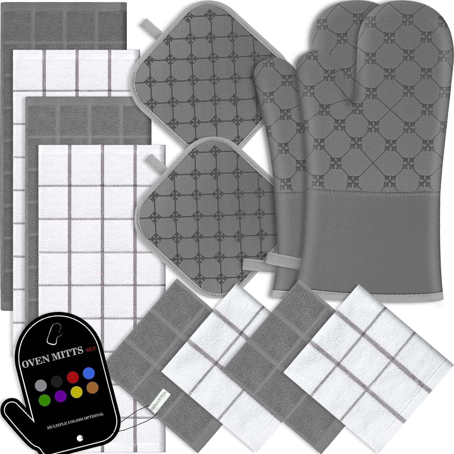 Oven Mitts Kitchen Towels Dishcloths 