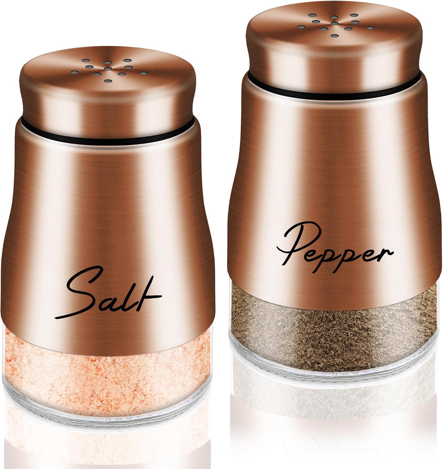 Copper Salt and Pepper Shakers Set