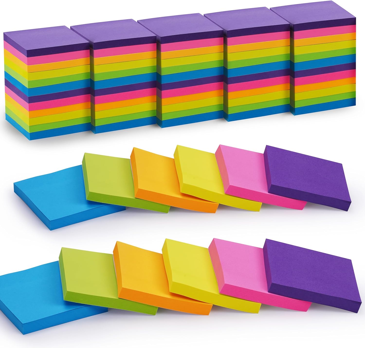 Sticky Notes Bulk, Woswel Sticky Notes 3 x 3 