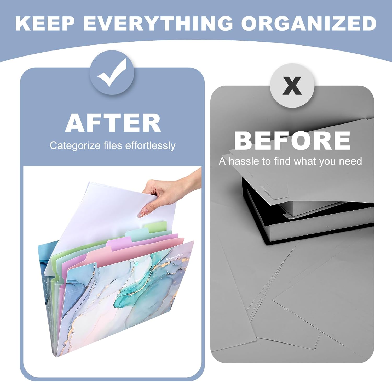 Ddaowanx Expanding File Folder, Letter A4