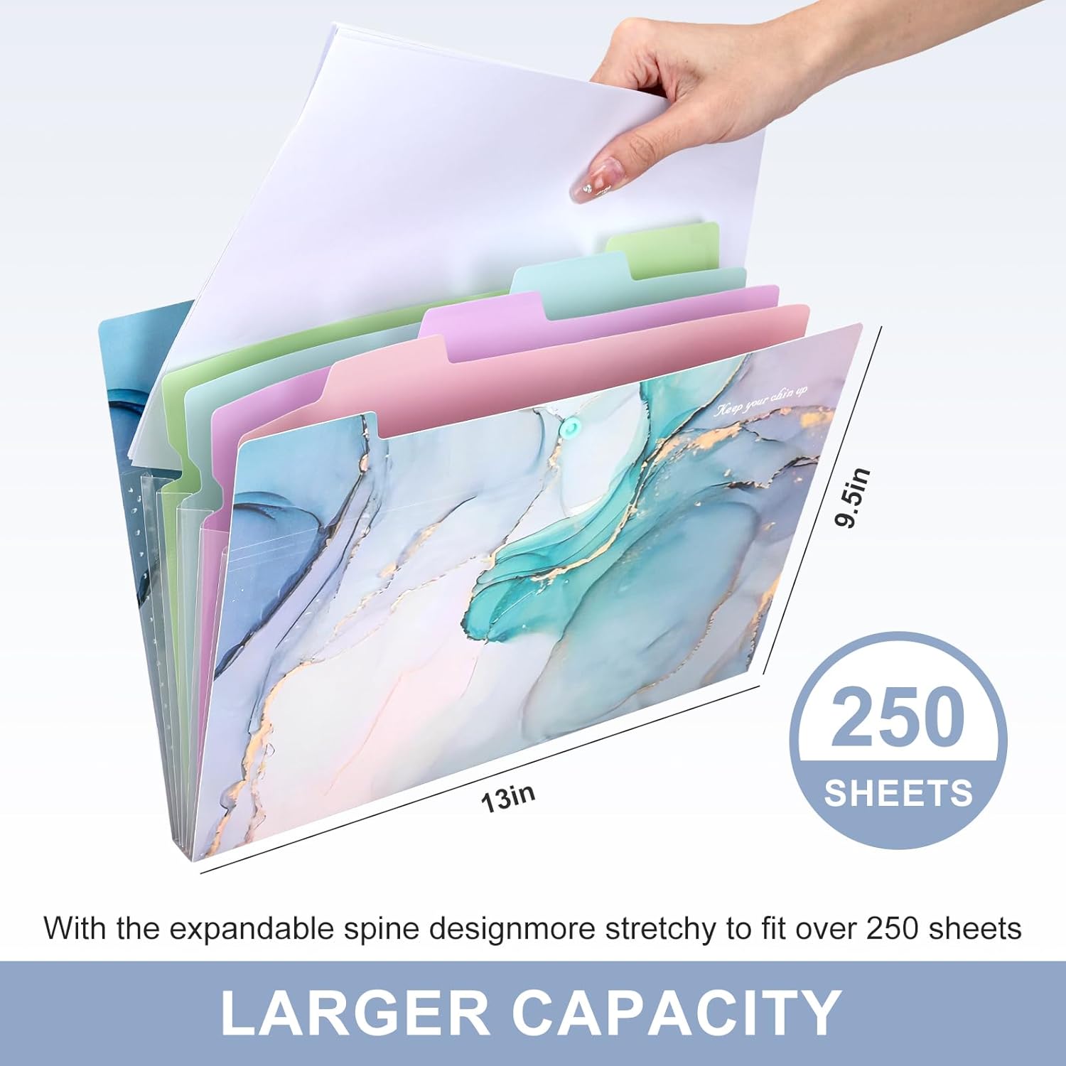 Ddaowanx Expanding File Folder, Letter A4