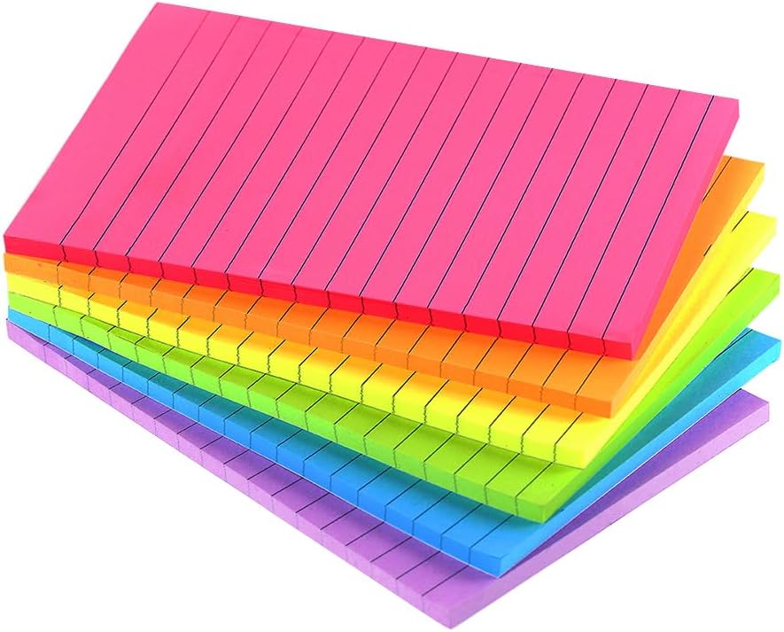 Lined Sticky Notes 4X6 