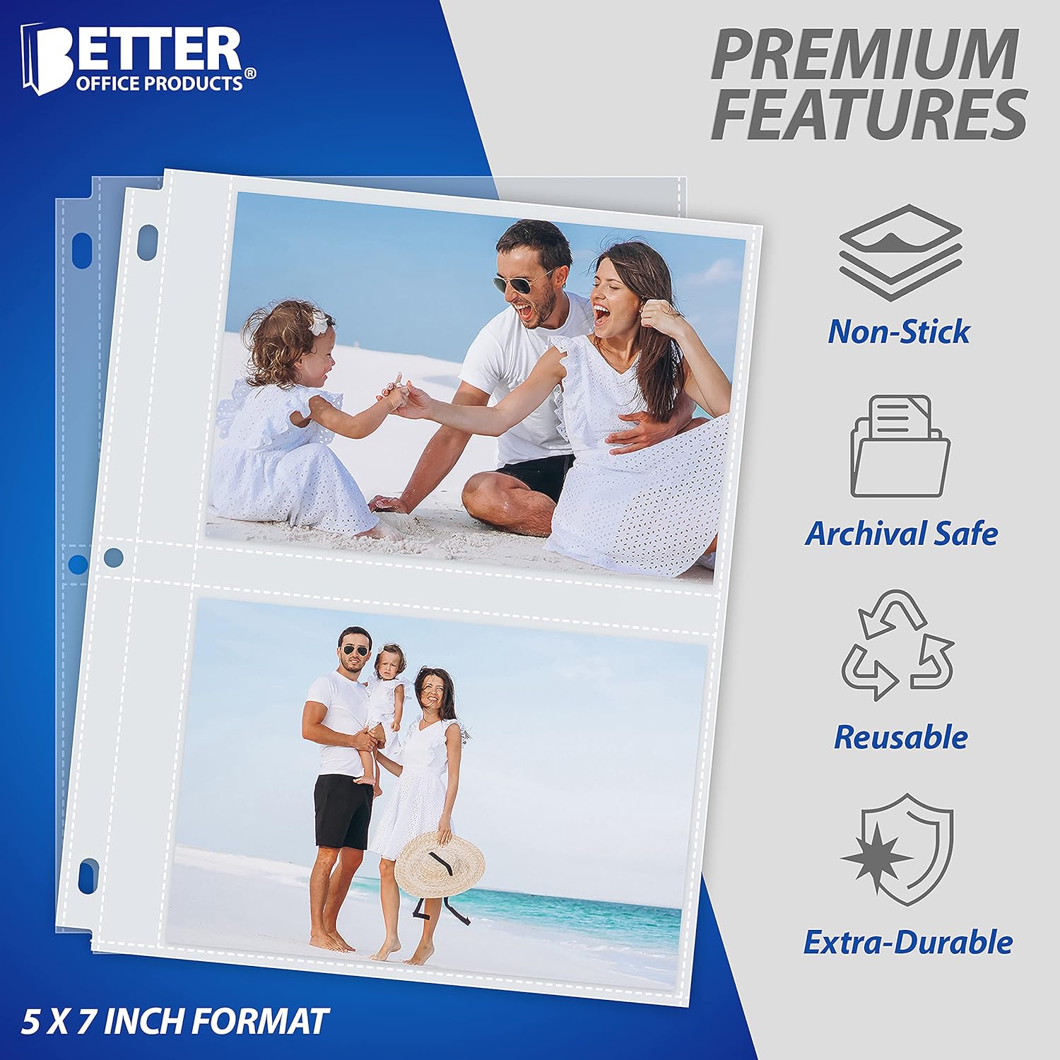Better Office Products Photo Album Refill Sheets