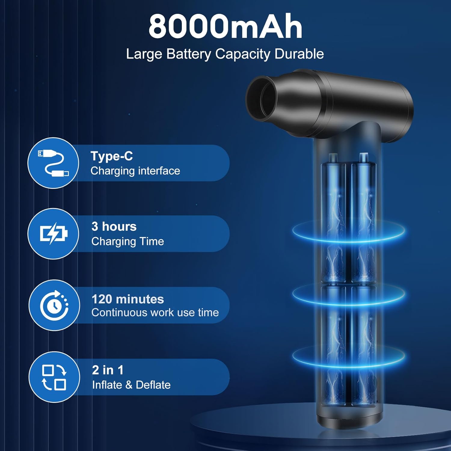 Electric air Duster - 150000RPM Full Metal 