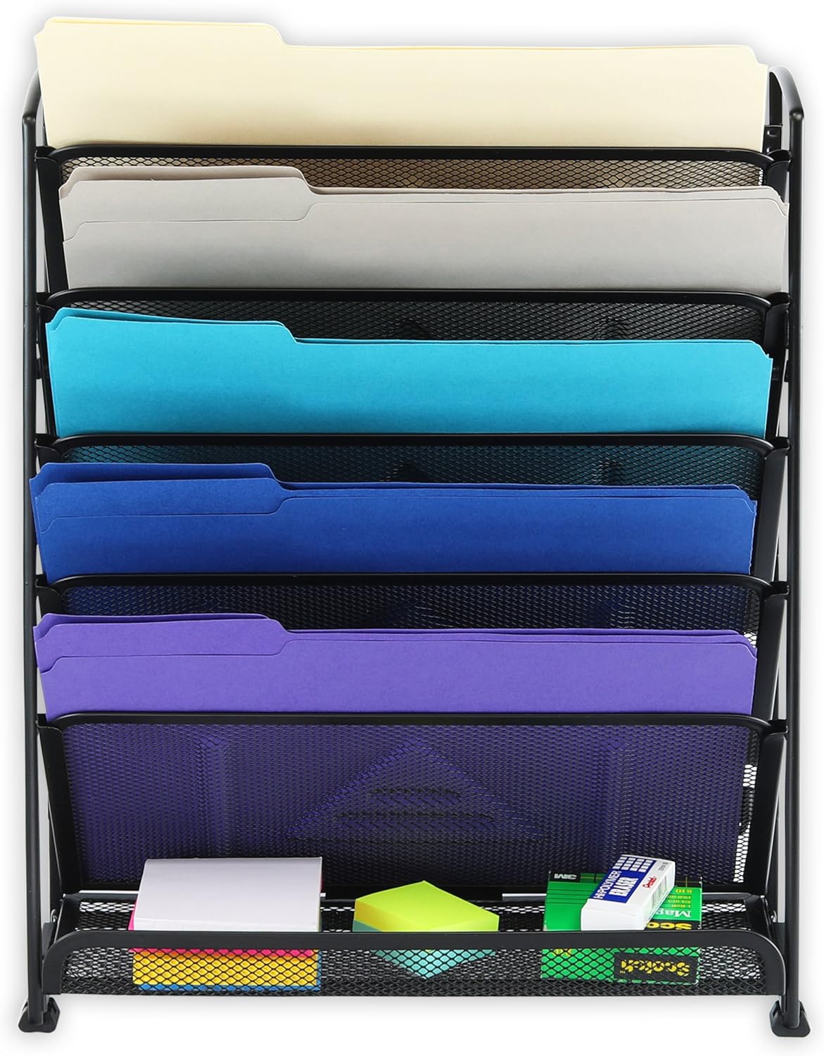 Simple Houseware 6 Tier Wall Mount Document Letter Tray Organizer