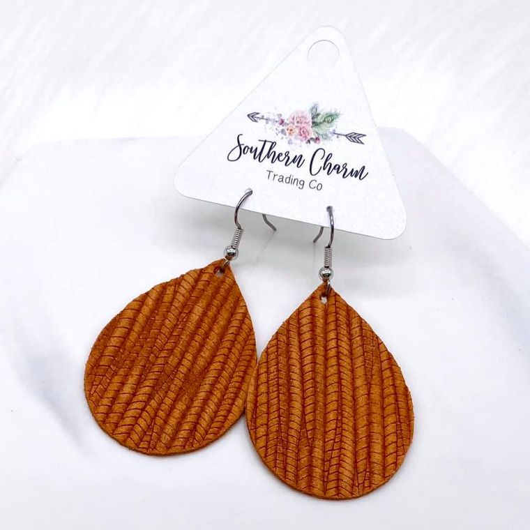 Autumn Gingham Earrings
