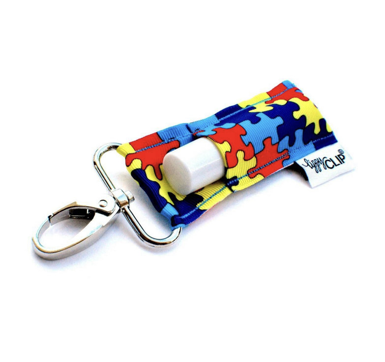 Autism Support LippyClip® Lip Balm Holder for Chapstick