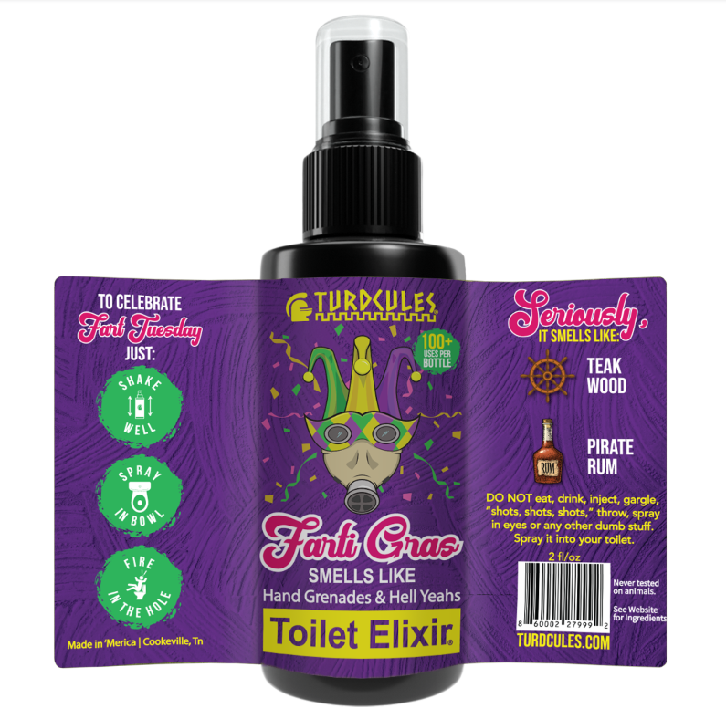 Farti Gras Toilet Elixir (Toilet Spray)
