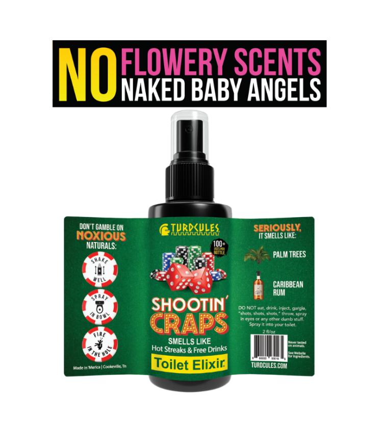 Shootin' Craps Toilet Elixir (Toilet Spray)