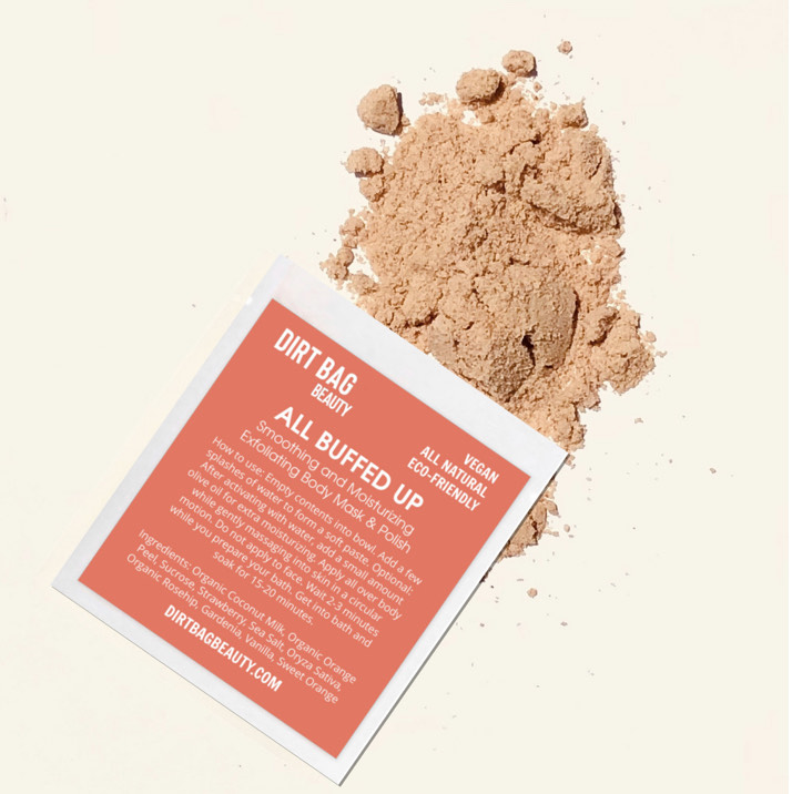 Dirt Bag Beauty-Spa Kit -Facial Steam, Body Scrub, Bath Soak, Facial Roller