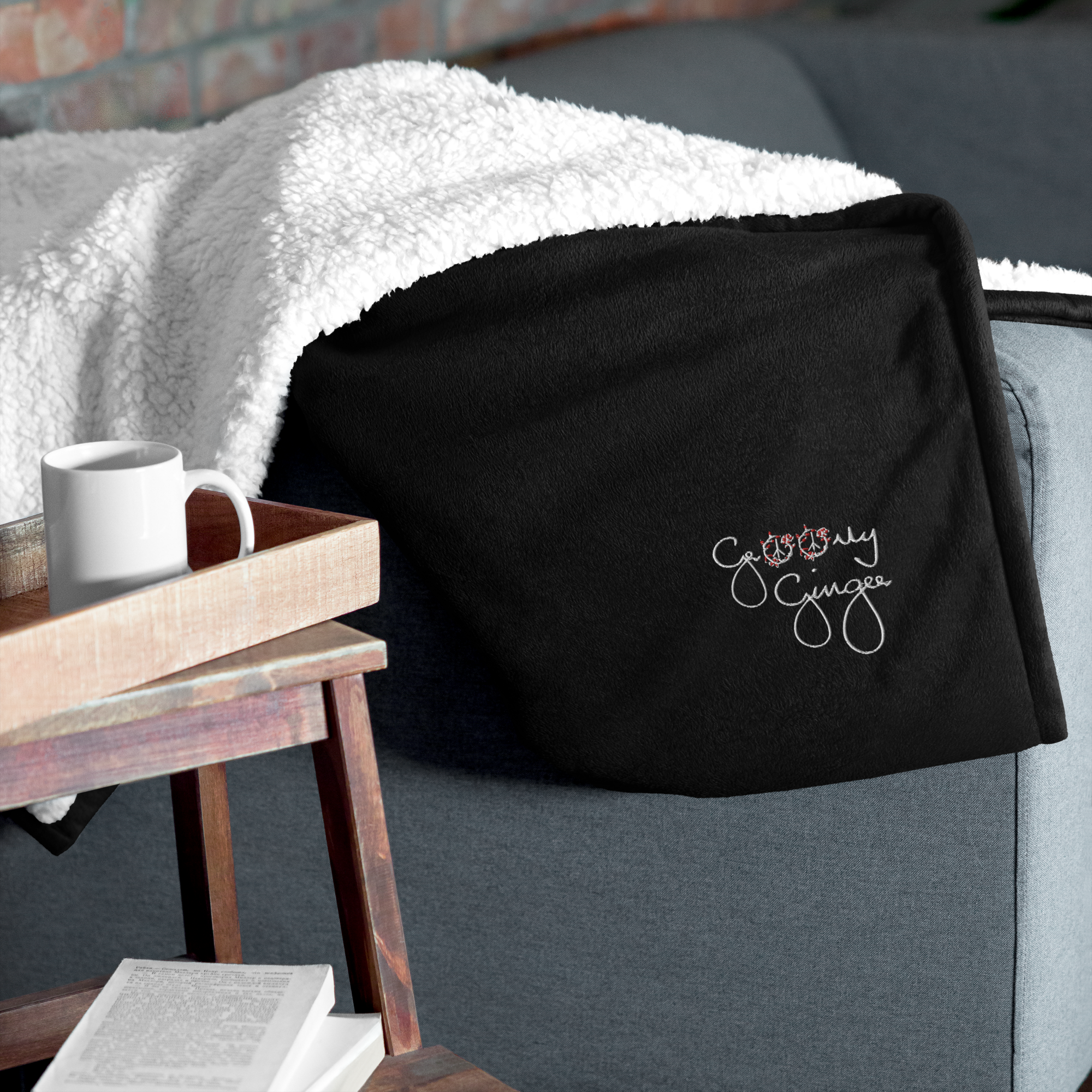 The Groovy Ginger Premium Sherpa Blanket