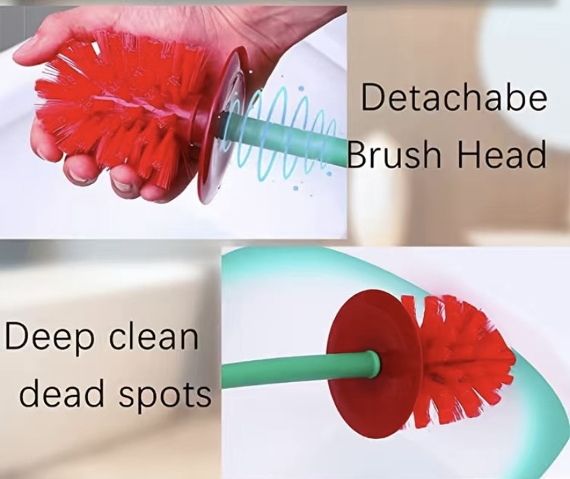 Red Cherry-Shaped Toilet Brush