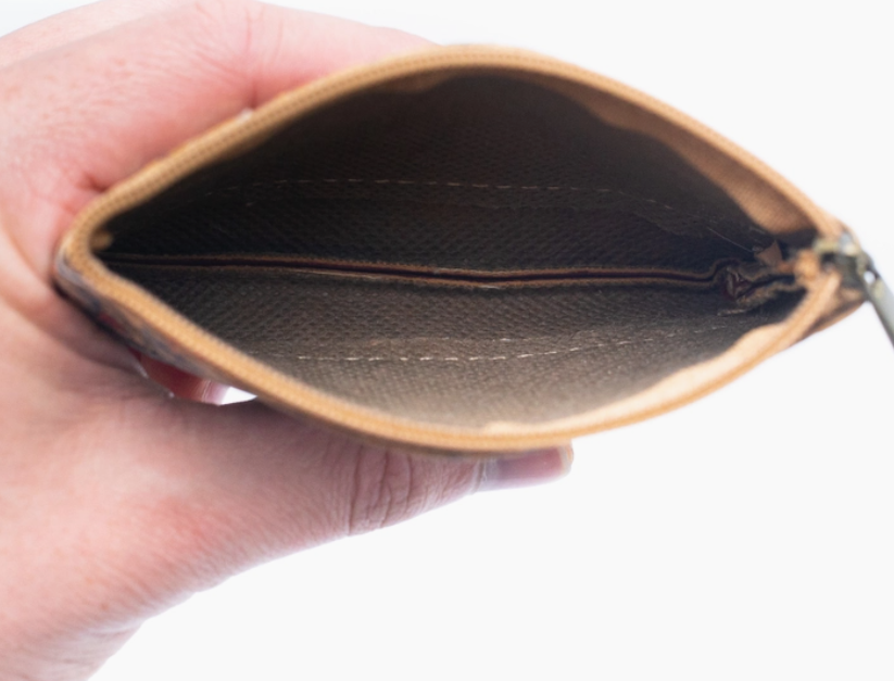 Flower Pattern Vegan Cork Change Purse