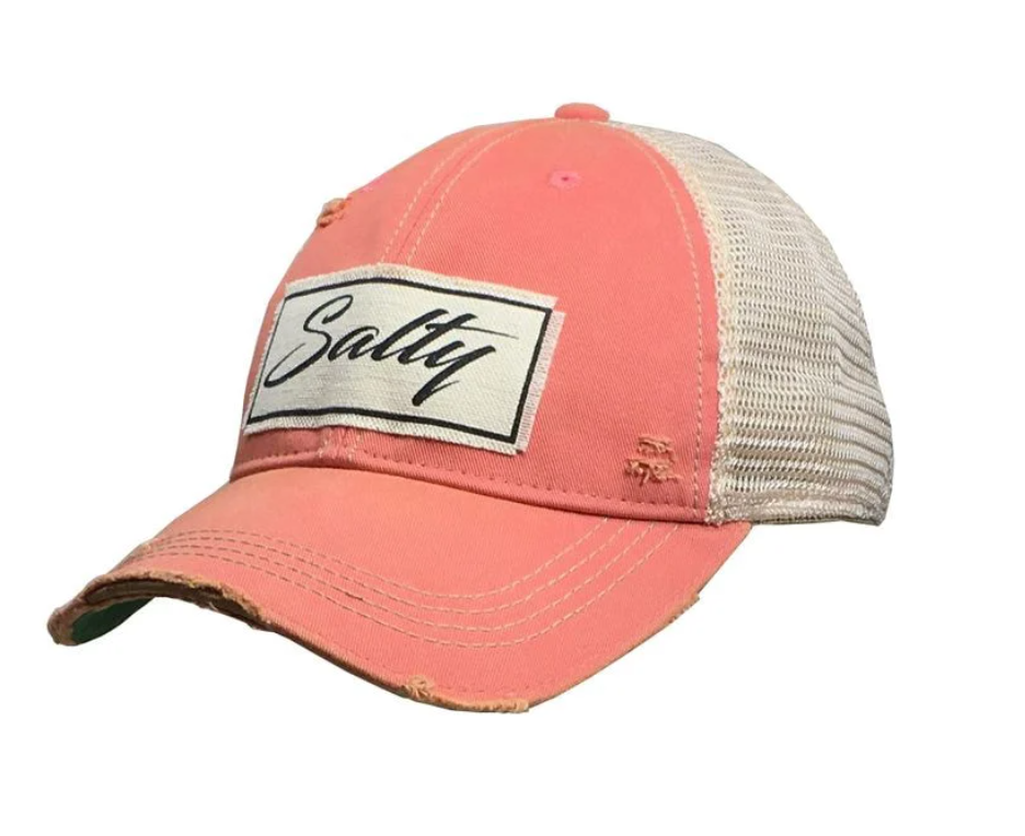 Distressed Trucker Cap- Salty
