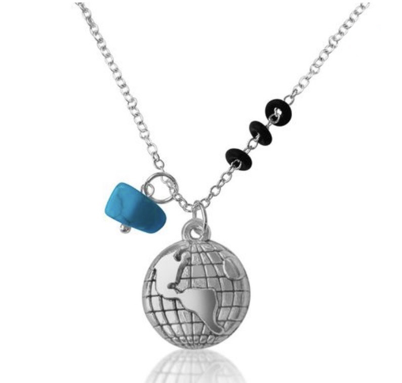 Earth Love - Zero Waste Necklace with Upcycled Scuba Gear O-rings
