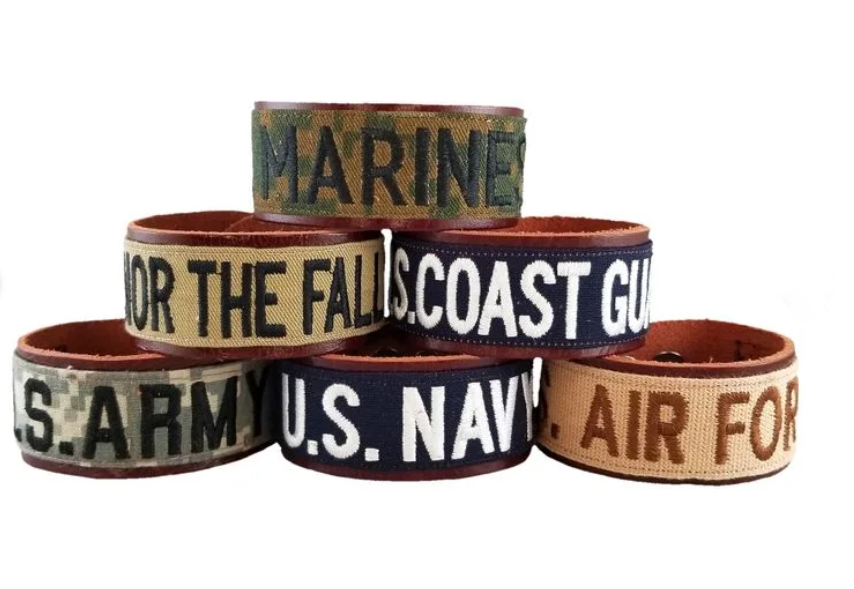 Branch Nametape - Leather ValorBAND Military Service Bracelet