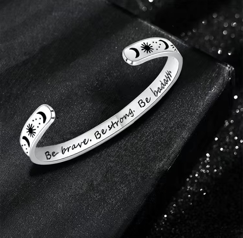 Be Brave, Be Bold, Be Badass, Celestial Cuff Bracelet