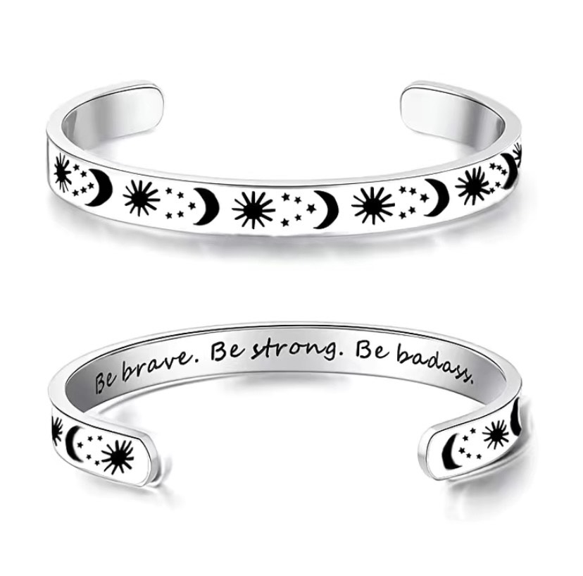 Be Brave, Be Bold, Be Badass, Celestial Cuff Bracelet