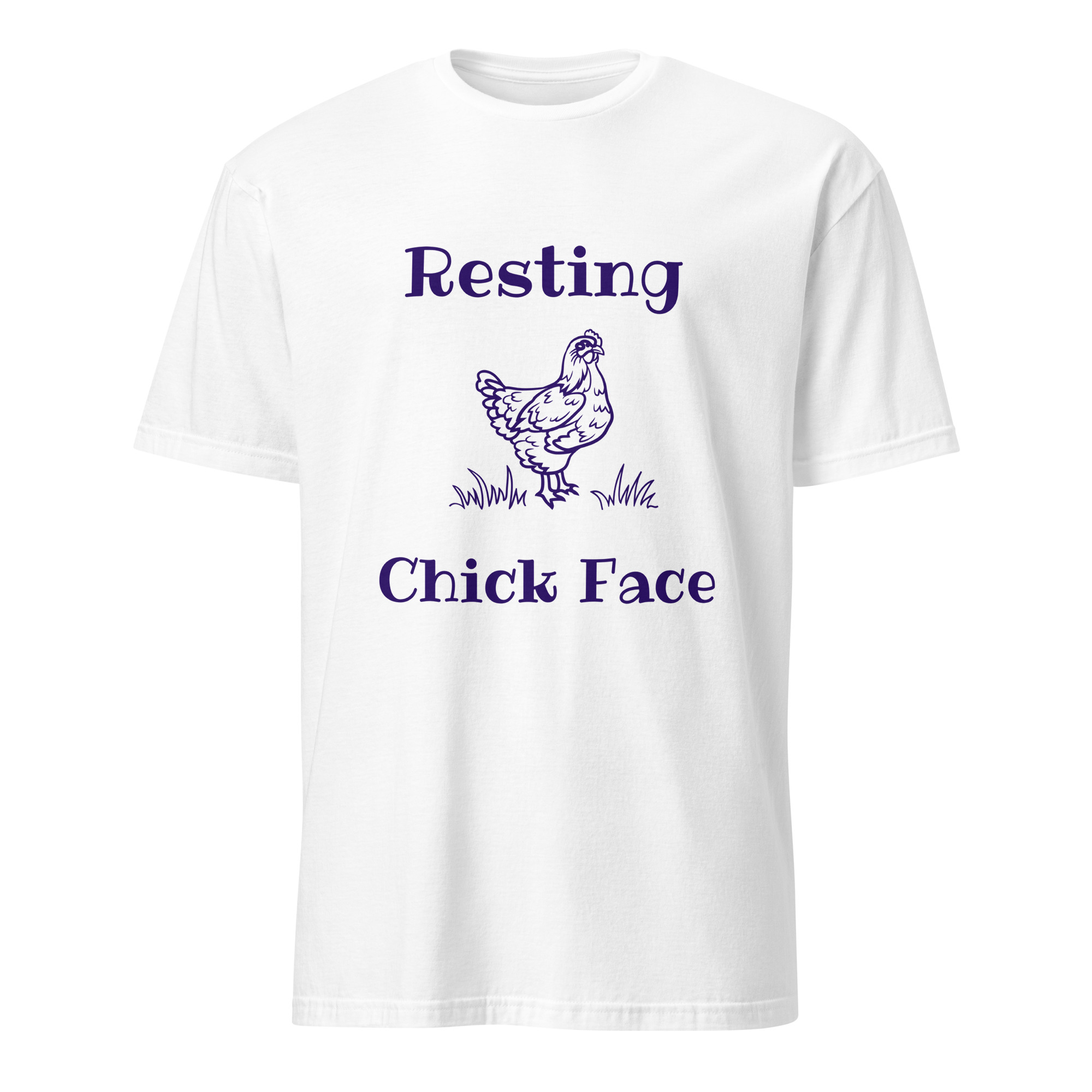 Resting Chick Face Soft Style Unisex T-Shirt