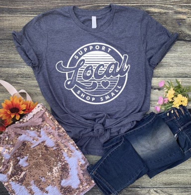 Support Local/Shop Small Unisex Graphic Soft Tee
