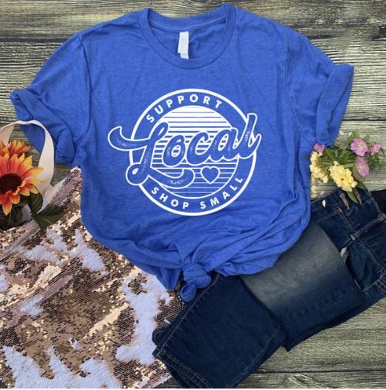 Support Local/Shop Small Unisex Graphic Soft Tee