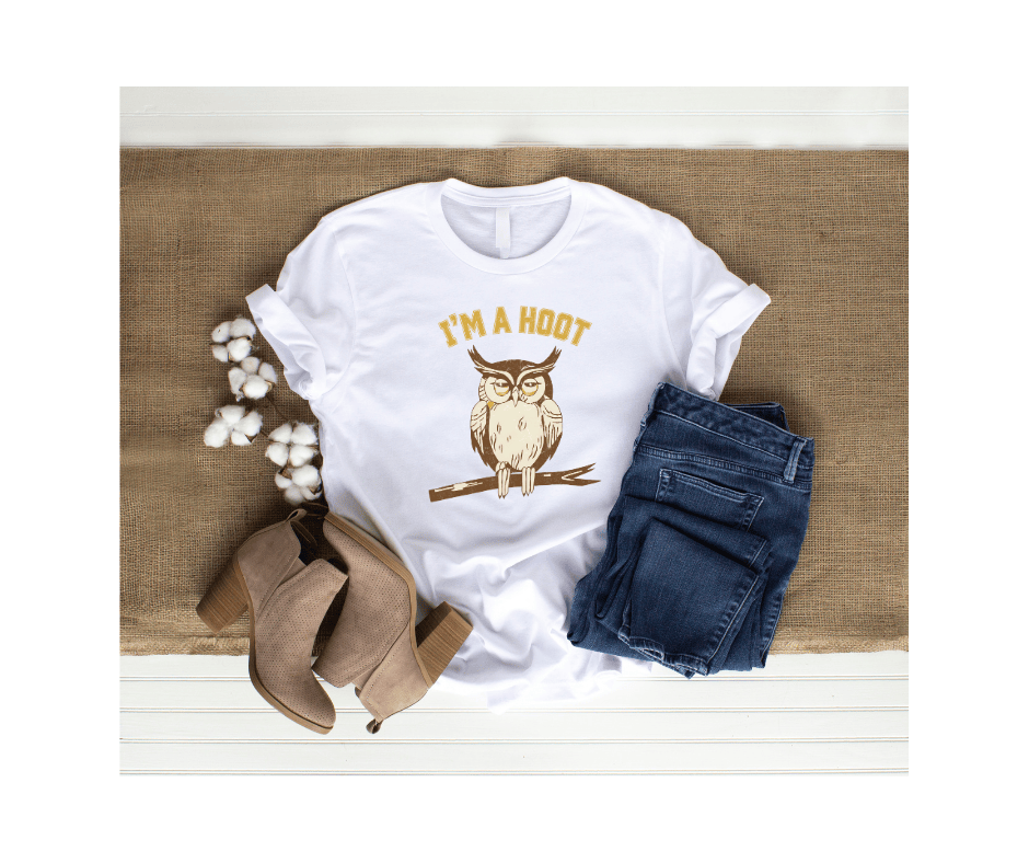I'm A Hoot Owl Vintage Soft-Style Tee