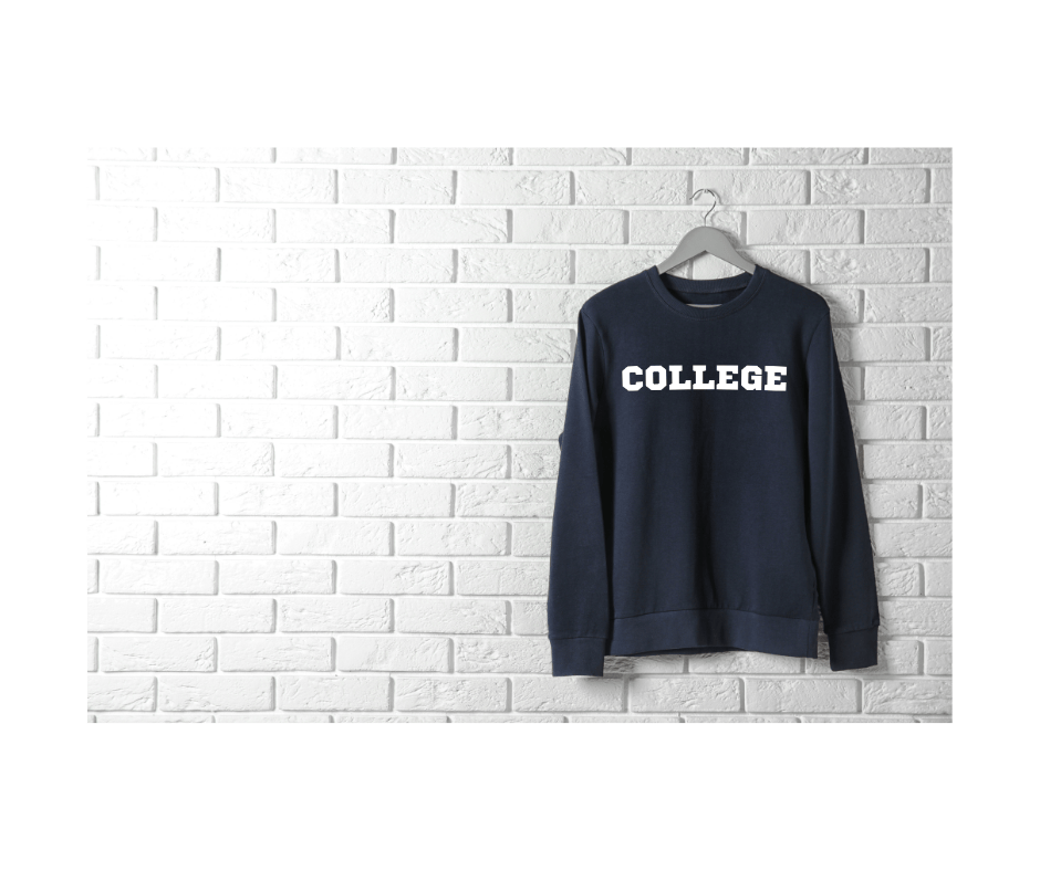 "College" Organic Unisex Sweatshirt
