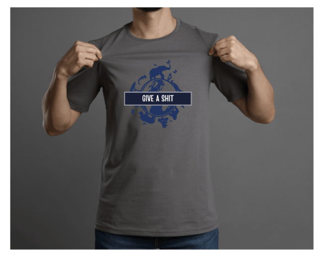 Give A Shit Wildlife Tri-Blend Tee