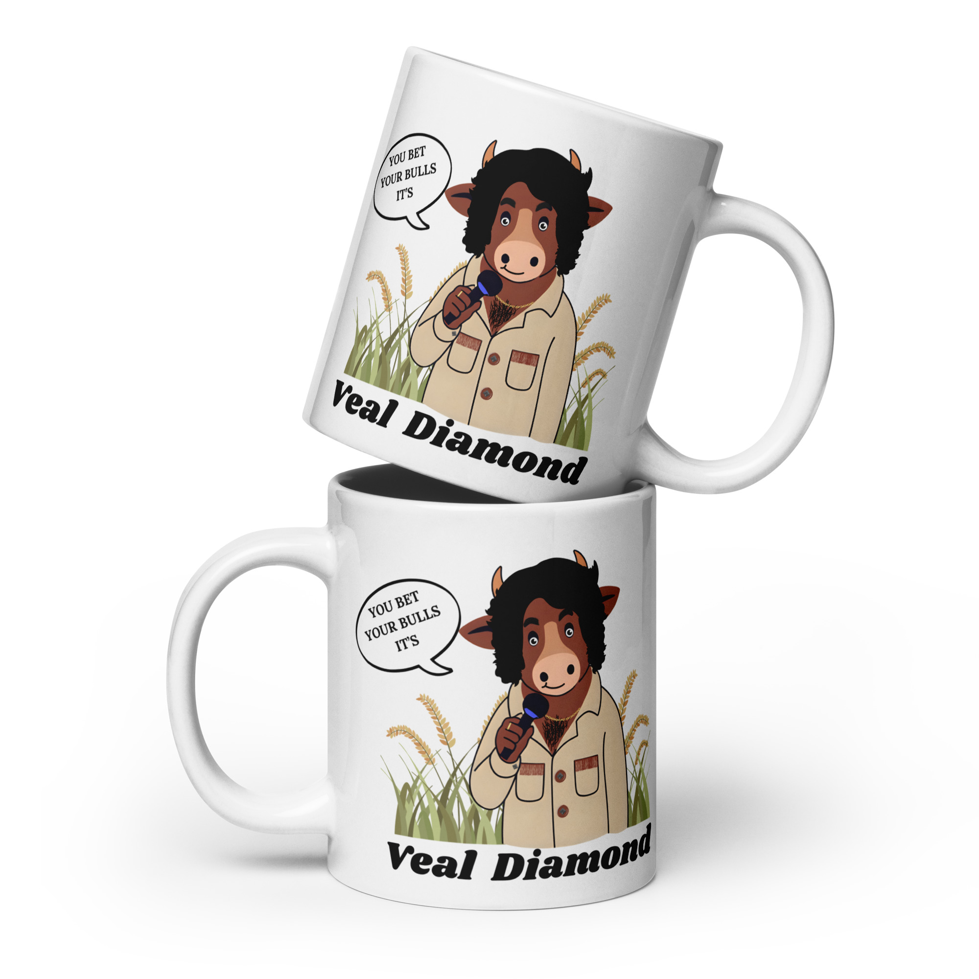 Veal Diamond Oversized Mug