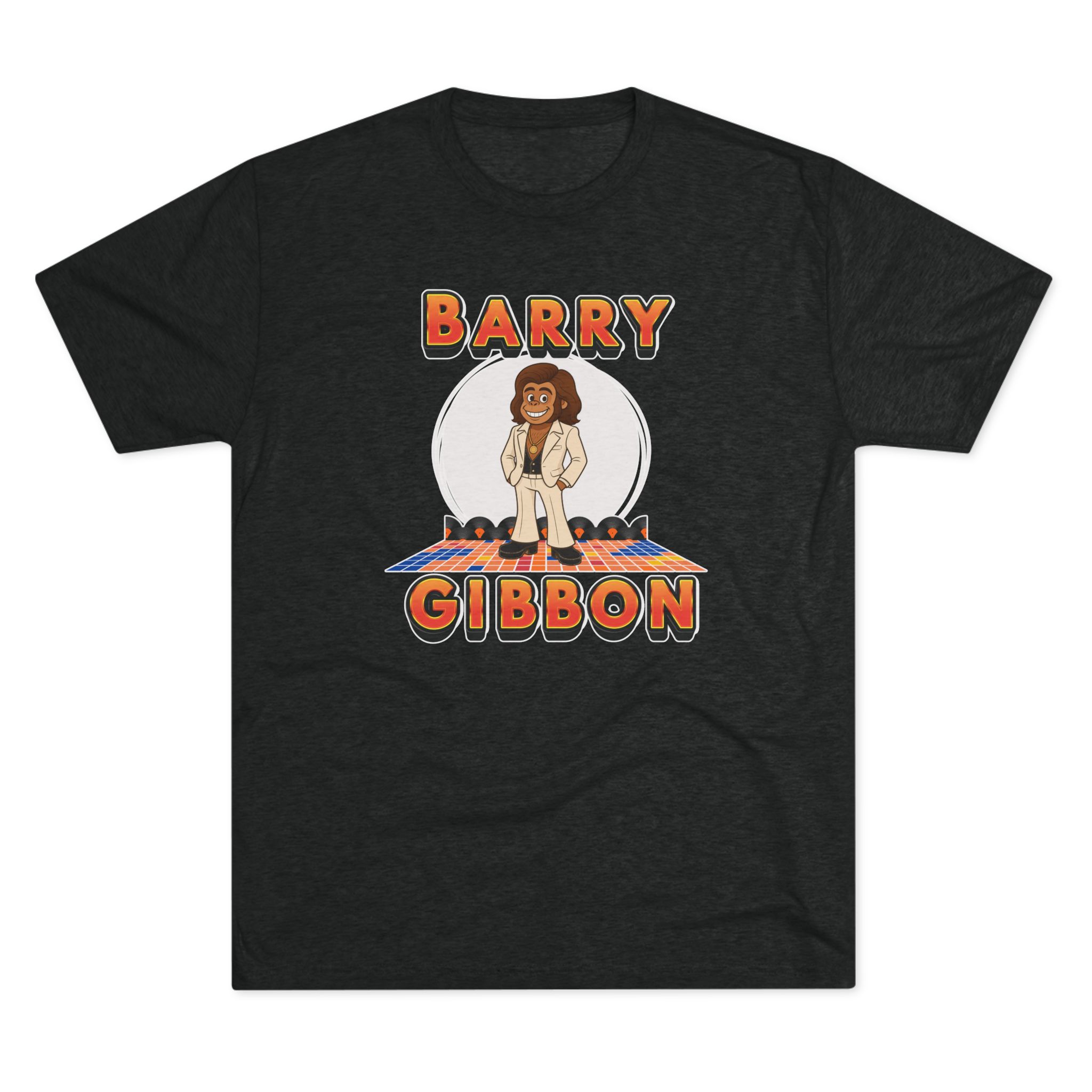 Barry Gibbon Graphic Tri-Blend Soft T-Shirt- Vintage Black