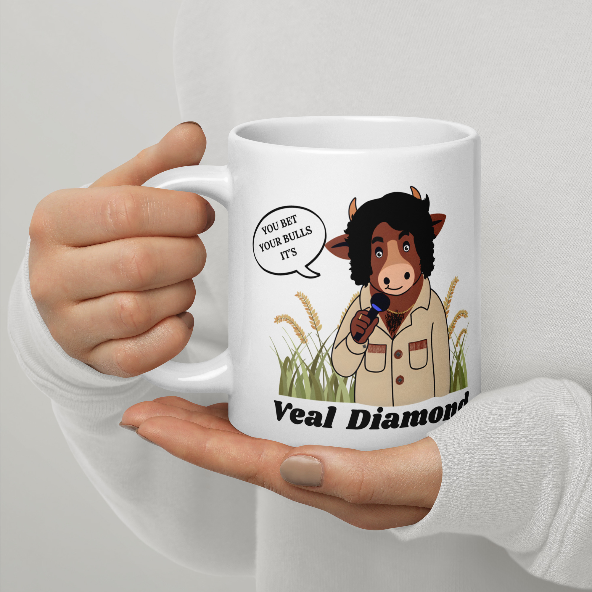 Veal Diamond Oversized Mug