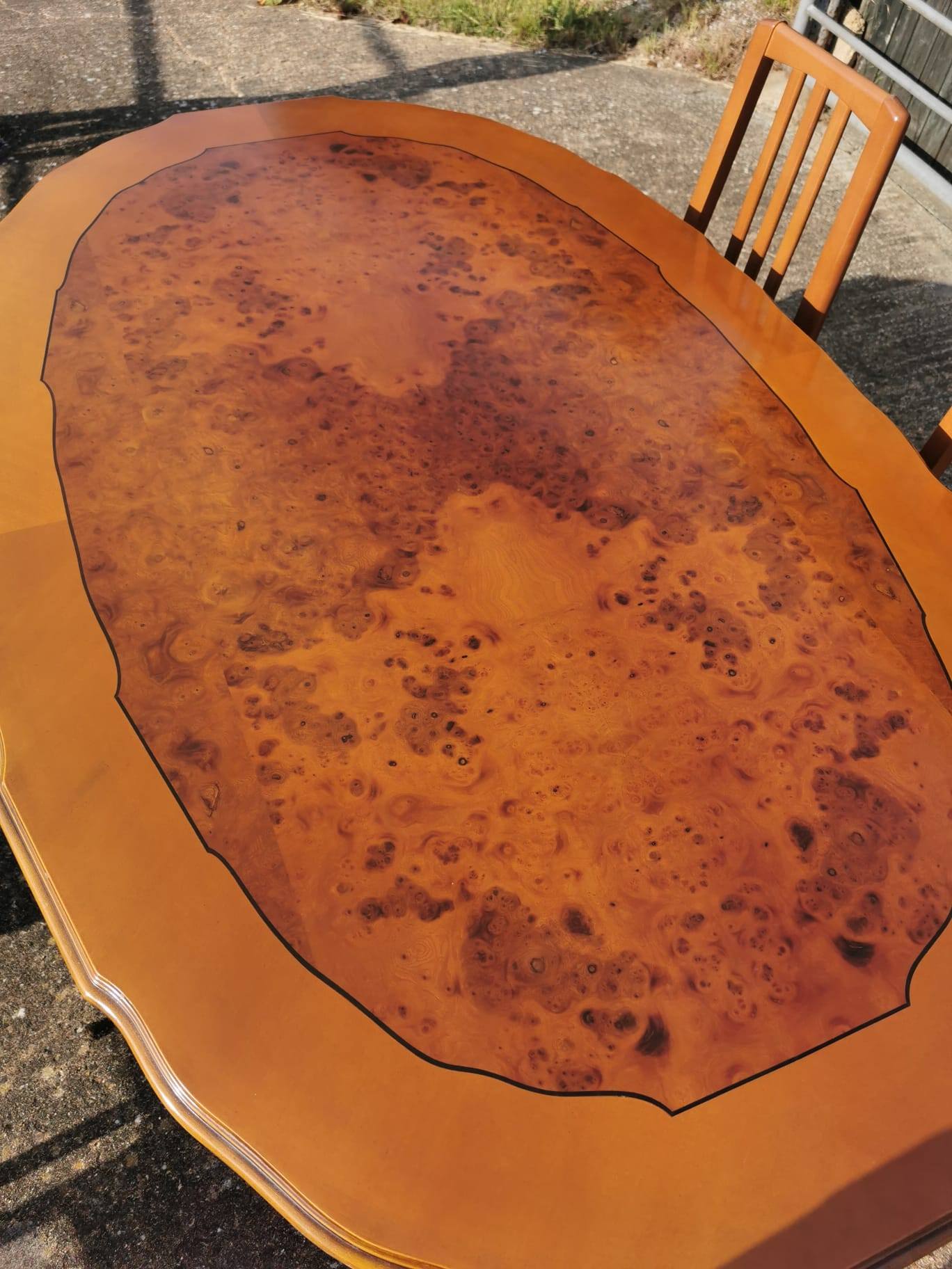 Wooden Dining Table with Chairs