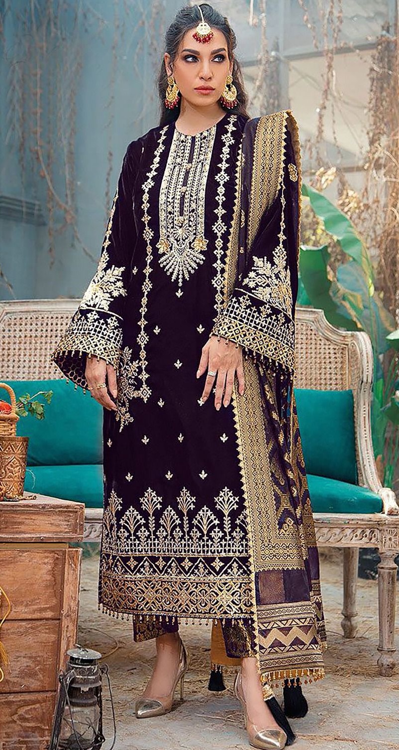 Velvet Salwar Suit