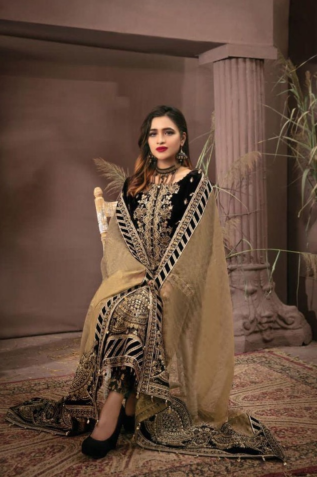 Velvet Salwar Suit