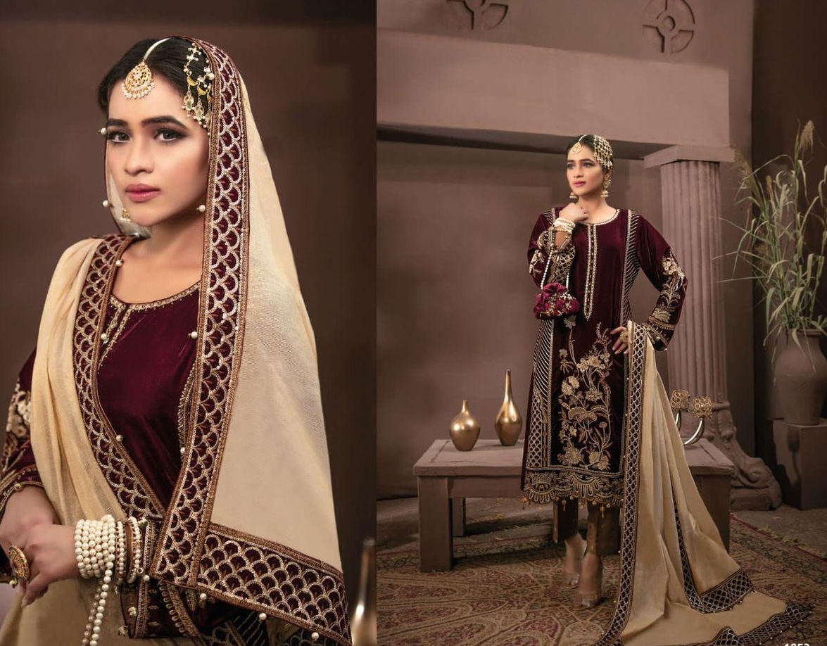 Velvet Salwar Suit