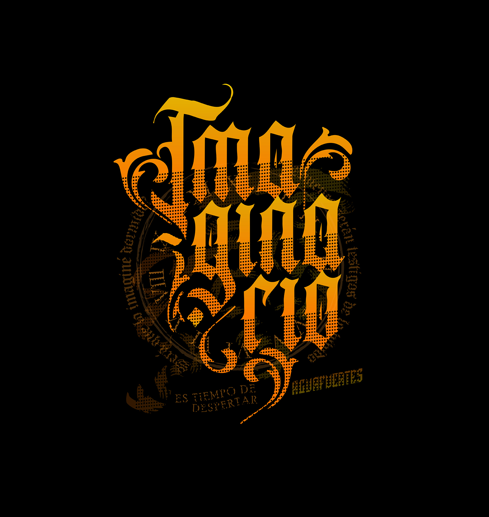 Remera negra AF Imaginario