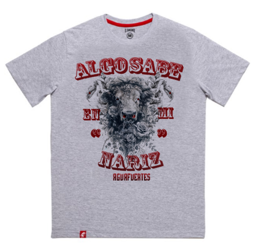 Remera blanca AF Algo sabe en mi nariz